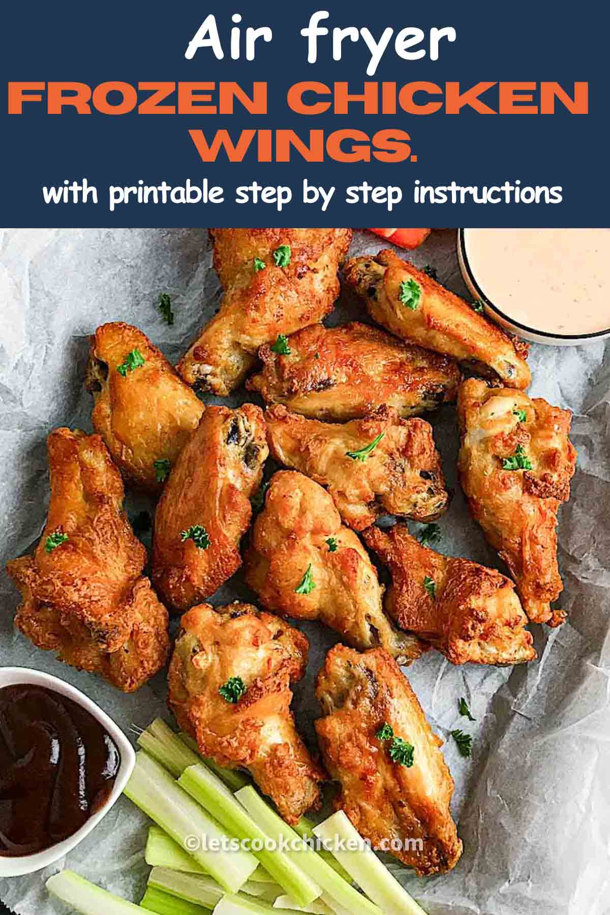 Frozen chicken wings in air fryer Let’s Cook Chicken!